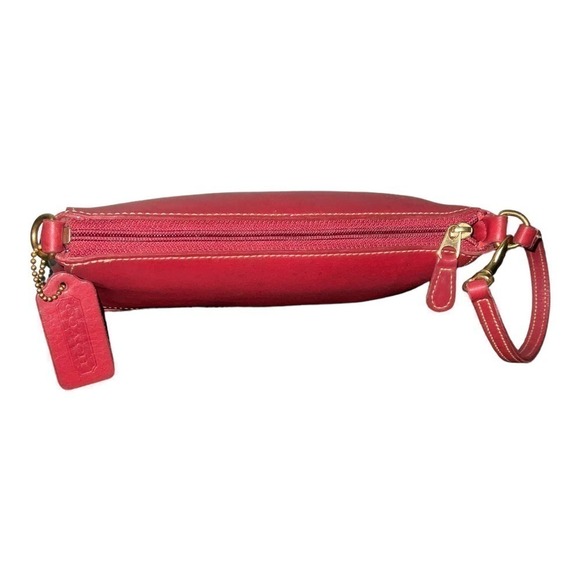 Coach Vintage Red Top-Handle Bleeker Demi-zip 9311 Made in the United States - Picture 11 of 16